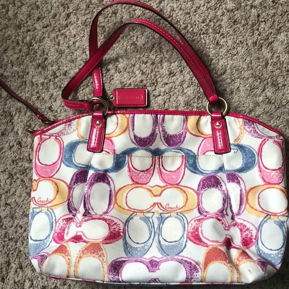 Scribble Coach bag and matching wallet